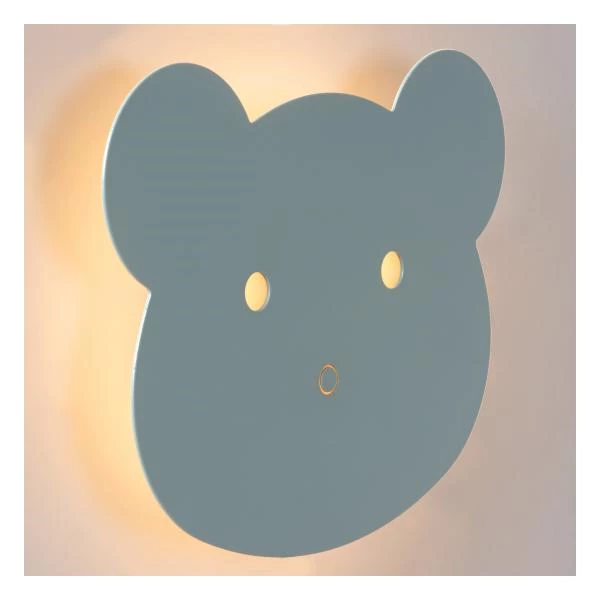 Lucide CHARLIE - Wandlamp Kinderkamer - LED Dimb. - 1x7W 2700K - Blauw - detail 2